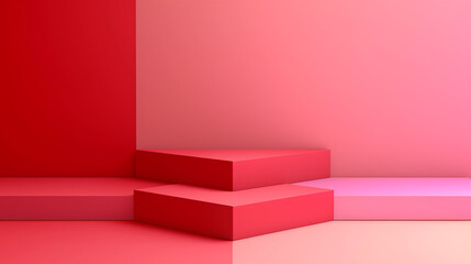 Red and pink abstract background vector presentation design. PowerPoint and Business background.
