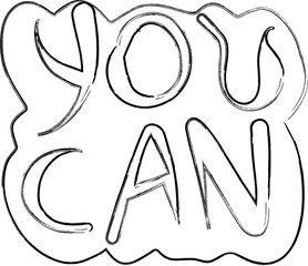 Text that you can create a doodle design for.