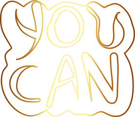 Text that you can create a gradient design.