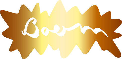 Text, boom gradient design.