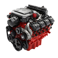 Classic V8 Engine , Transparent, PNG