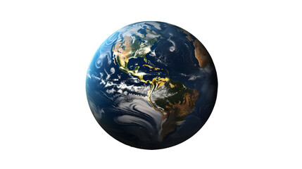 Transparent Earth Globe - High-Quality PNG, Perfect for Geography Projects and Environmental Campaigns
