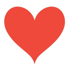 Vector cartoon simple heart shape