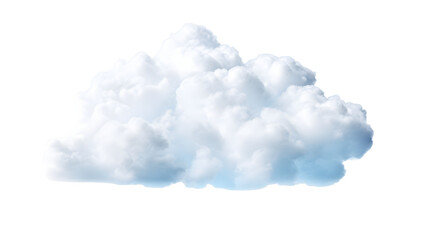 Transparent Realistic White Cloud, Isolated PNG