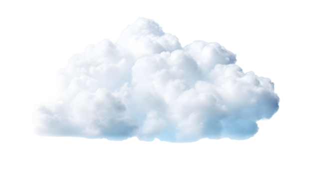 Transparent Realistic White Cloud, Isolated PNG