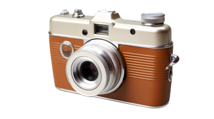 Transparent Vintage Retro Camera, Isolated PNG