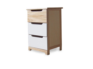 elementi di arredo su fondo bianco. Mobili, orologi, lampade, stuoie per picnic, lampadario, sgabelli, porta gioie, porta regali