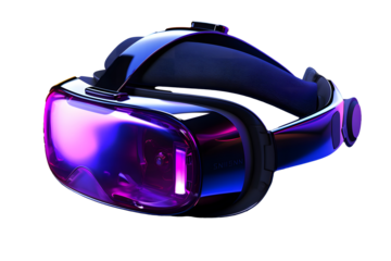 Transparent Modern VR Headset, Isolated PNG