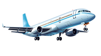 Obraz premium airplane in the sky, Transparent Airplane in Flight, Clear Backdrop