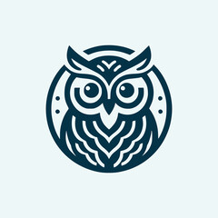 Simple and modern high quality owl logo, suitable for your company, business and work team