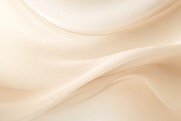 "Serene Beige Fluidity: Abstract Curves and Waves on a Creamy Smooth Background - Aesthetic and Contemporary Design"