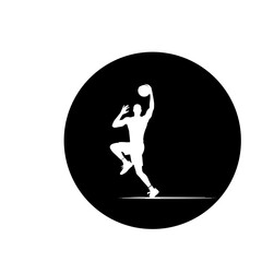Silhouettes athlete players vector
