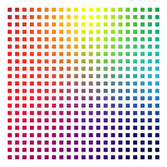 Rainbow Creative halftone, isolate on white background. Creative background, halftone, in rainbow soft gradient colors. Decorative element for printing on flyers.