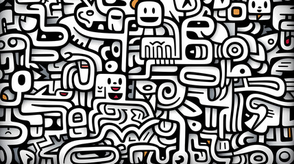 Cute graffiti art abstract background poster web page PPT, art background