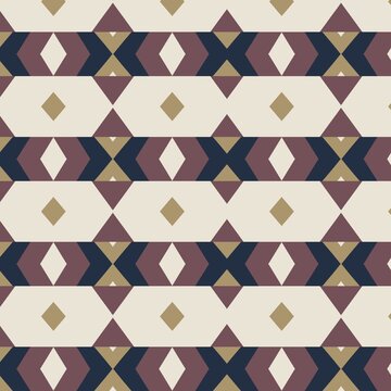 Abstract geometric ethnic pattern design for clothing, fabric, background, wallpaper, wrapping, batik. Knitwear, pixel pattern, embroidery style. Illustration