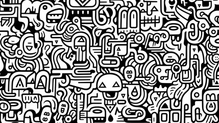 Cute graffiti art abstract background poster web page PPT, art background