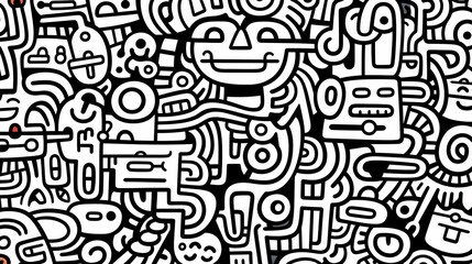 Cute graffiti art abstract background poster web page PPT, art background