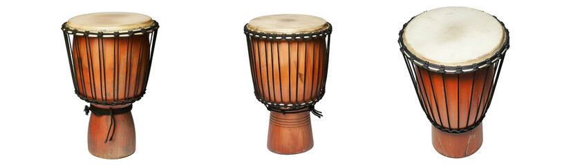Fototapeta na wymiar vertical shot of a drum on a white