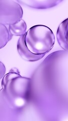 Liquid Purple Oil Bubbles Cosmetic Macro Close Up Beauty Gel Background