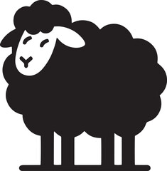 Gentle Grazer: Sheep Silhouette