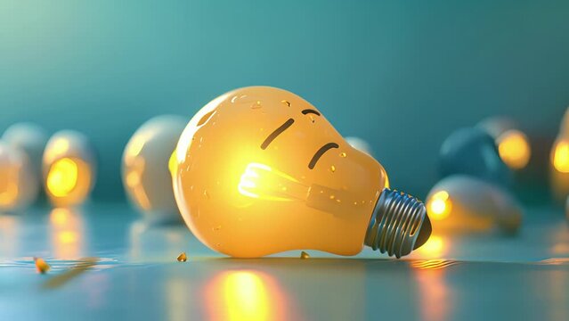 In the breakout sessions a tiredlooking light bulb is dozing off while a lively speaker pionately rants about the importance of energy efficiency.