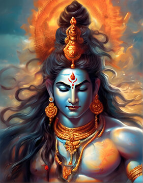 The creation of Lord Shiva for the joyous celebration of Maha Shivaratri, a Hindu festival.