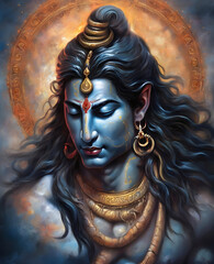 The creation of Lord Shiva for the joyous celebration of Maha Shivaratri, a Hindu festival.
