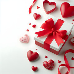 holiday, valentine, decoration, gift box