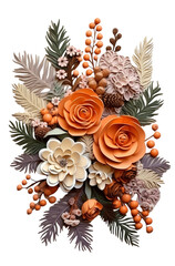 bouquet of roses and flowers