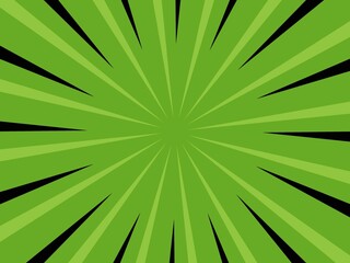 Green cartoon comic background blank template