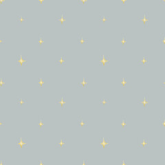 Delicate stars on a gray background. Seamless watercolor pattern. Children's party, baby shower, birthday. Design for wallpaper, cards, wrapping paper, stationery..