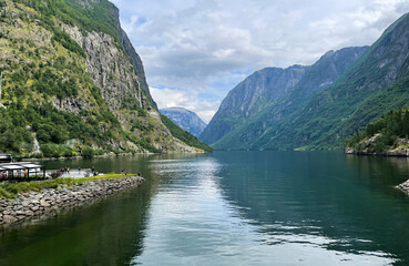 Fototapeta na wymiar Nærøyfjord - Gudvangen - Norway