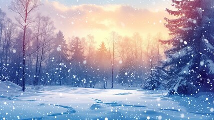 Winter Forest Snow