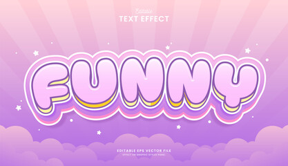 decorative editable funny text effect vector design