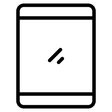 black tablet icon with screen clip art preview