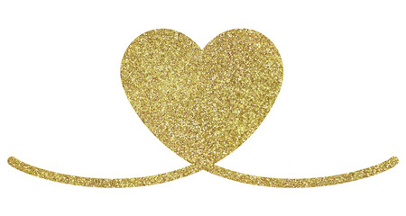 Decorative glitter heart
