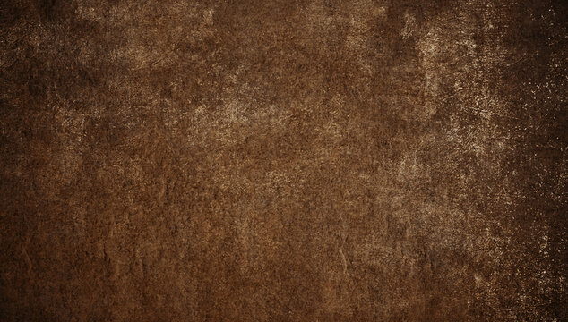 Brown vintage scratched grunge isolated on background, old film effect. Distressed old paper abstract stock texture overlays. space for text.