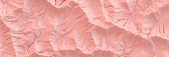 Terrain map coral contours trails, image grid geographic relief topographic contour line maps - obrazy, fototapety, plakaty