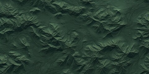 Terrain map emerald contours trails, image grid geographic relief topographic contour line maps - obrazy, fototapety, plakaty