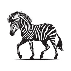 Zebra Whispers: Silhouetted Profiles of African Horses Conveying Nature's Whispered Secrets - Zebra Illustration - Zebra Vector - African Horse Silhouette
