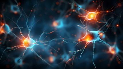 Virus cells abstract science concept, medical research background