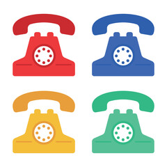 Landline phone 4 colours