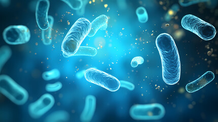 Obraz premium Virus cells abstract science concept, medical research background