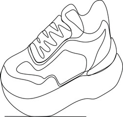 continuous line of youth shoes