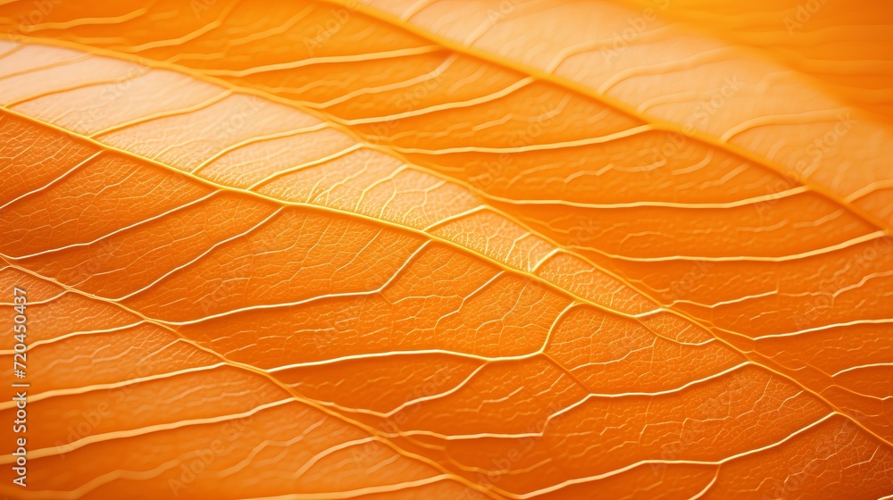 Poster peach leaf texture close up abstract macro apricot leaves background peach fuzz color concept