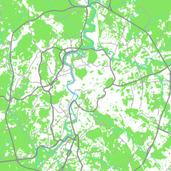 Rome city map. Vector illustration