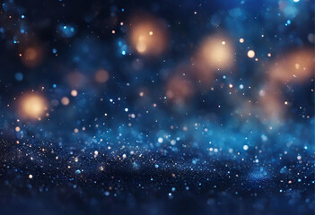 Fototapeta premium An intricately patterned deep-blue bokeh background that evokes the atmosphere of far-off nebulae