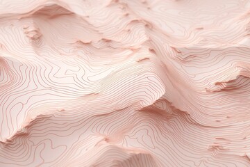 Terrain map rose gold contours trails, image grid geographic relief topographic contour line maps - Powered by Adobe