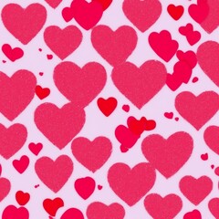 Valentine Wallpaper, Generative Ai, pink heart wallpaper