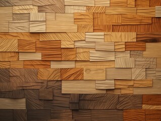 Colorful Wooden Plank Wall